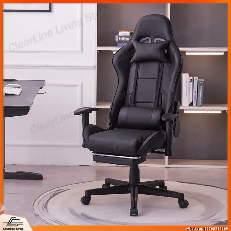 Esports Gaming Chair - Ergonomische gamingstoel met lendensteun, verstelbare hoogte,
