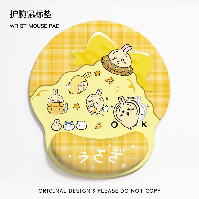 Keyboard Tenkeyless - Anime Chiikawa Muismat met Polssteun Antislip