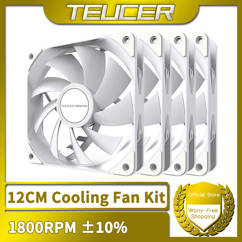 Esports Gaming Fan - Teucer 1800Rpm 4PIN Pwm Wit 12Cm