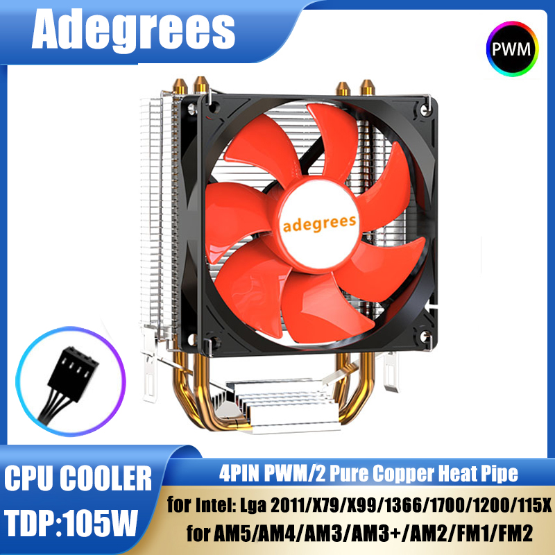 Esports Gaming Fan - X99 CPU Luchtkoeler Stille Processor 90