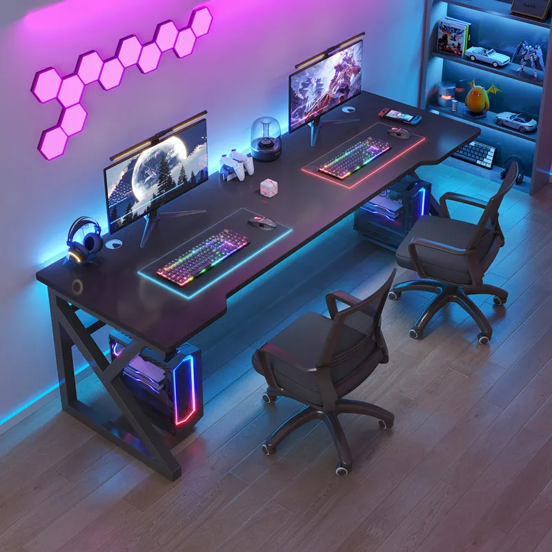 Esports Gaming Chair - Dubbele bureaucomputertafel, modern, eenvoudig, gamingtafel voor