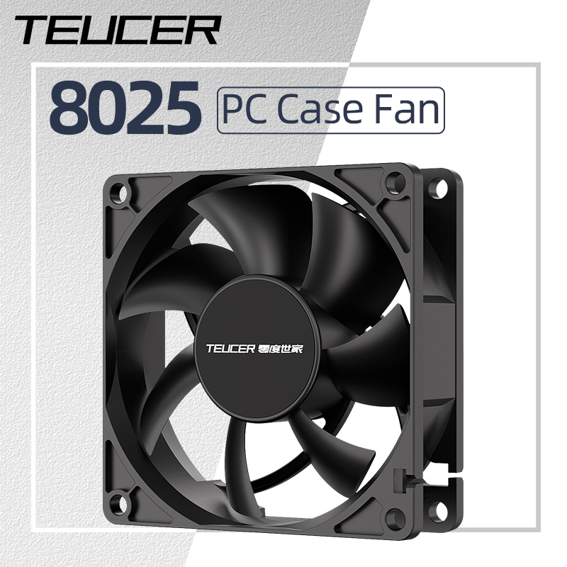 Esports Gaming Fan - Teucer 8025 PC Case Fan 12V