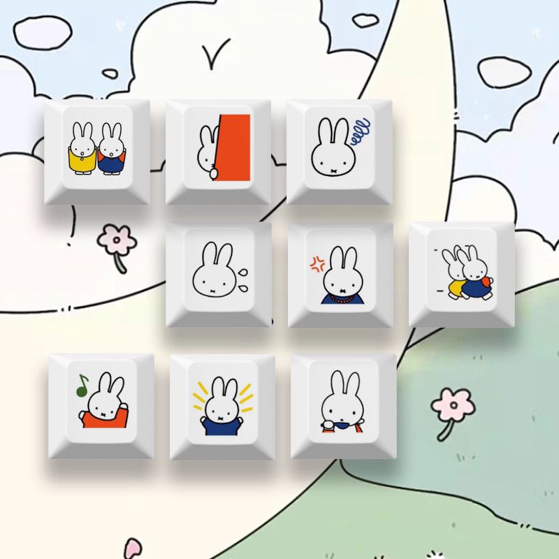Nieuwe Miffy konijn cartoon sc - Keyboard Tenkeyless recensie en prijs