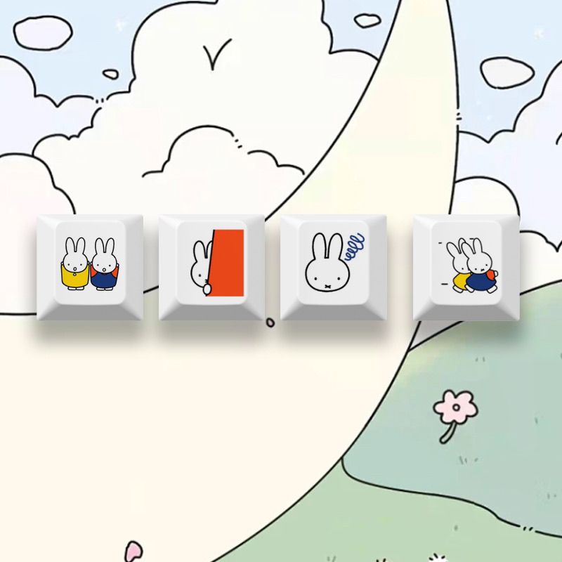 Nieuwe Miffy konijn cartoon sc - Keyboard Tenkeyless recensie en prijs