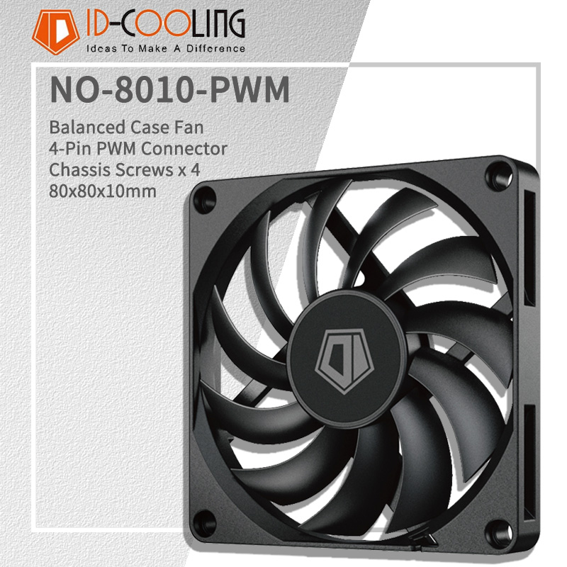 ID-COOLING NO-8010-PWM 80MM PC - Esports Gaming Fan recensie en prijs