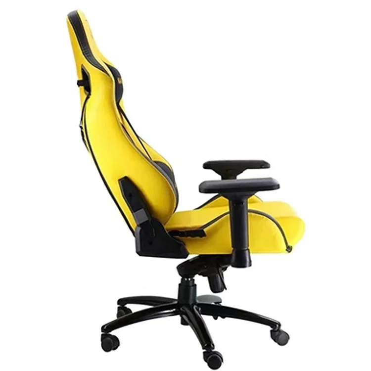 #   Geel en zwart PVC raceauto - Esports Gaming Chair recensie en prijs