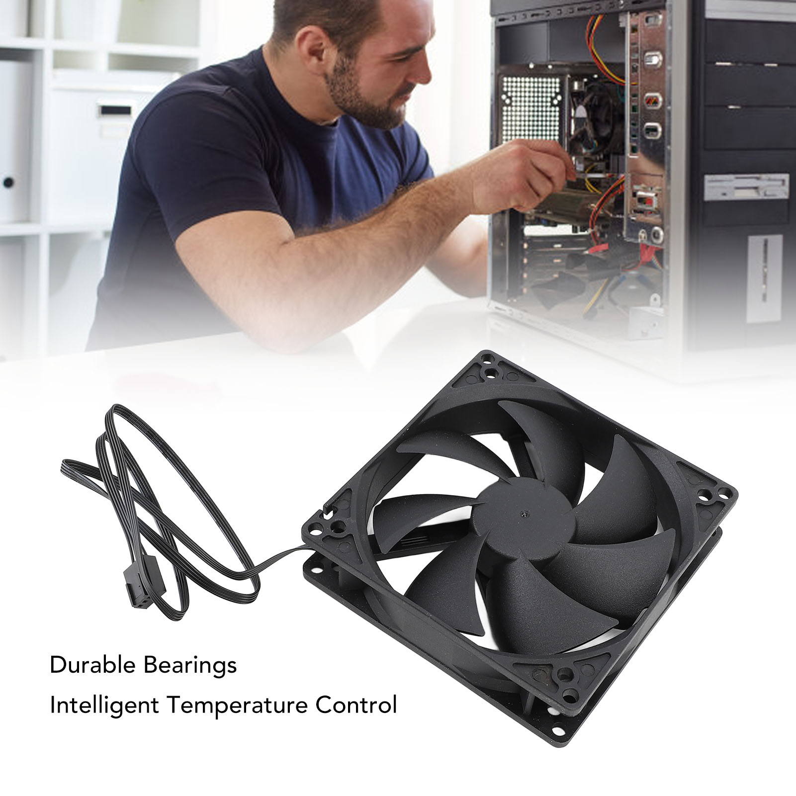 100mm PC PWM Case Fan 100mm Du - Esports Gaming Fan recensie en prijs