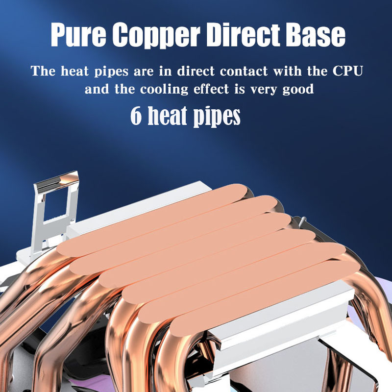 6 Heatpipe CPU Koeler 4Pin PWM - Esports Gaming Fan recensie en prijs