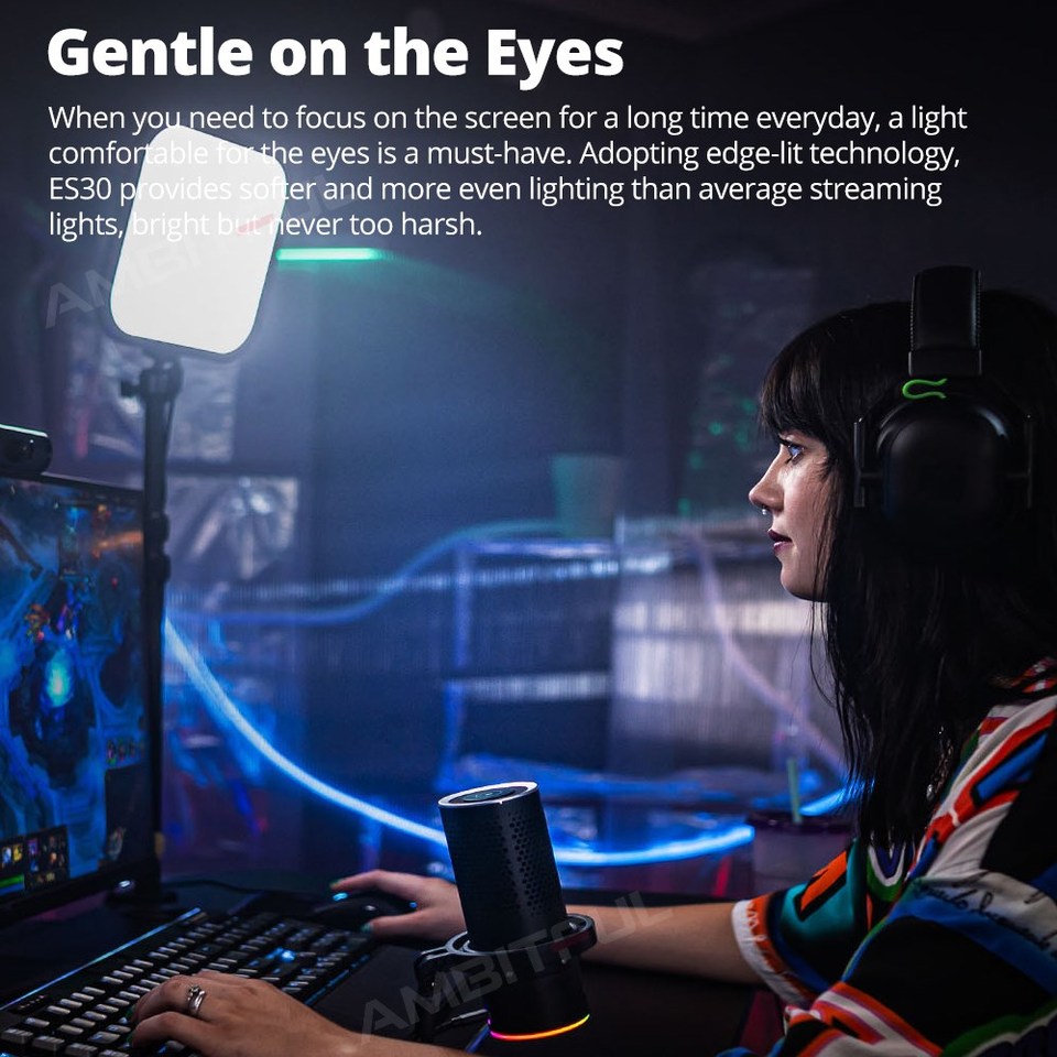Godox LED Gaming Light ES30 E- - Esports Gaming Video recensie en prijs